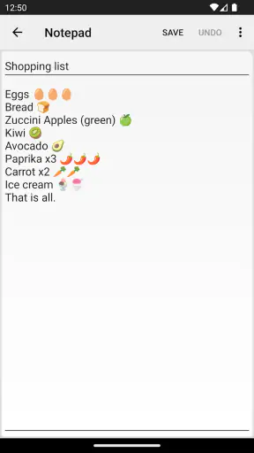 Notepad - simple notes screenshot
