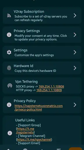 Npv Tunnel V2ray/SSH screenshot