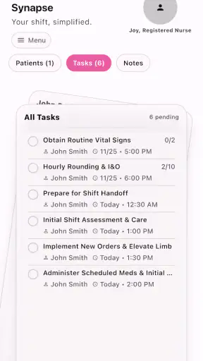 NurseBrain: Smart Report Sheet screenshot