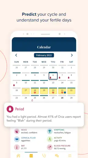 Ovia Cycle & Pregnancy Tracker screenshot