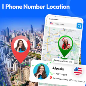Phone number location tracker screenshot