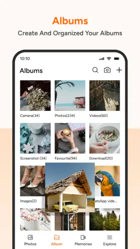 Photo Gallery: Album & Vault screenshot
