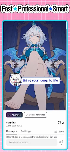 PixAI: AI Anime Art Generator screenshot