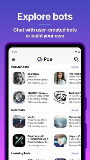 Poe - Fast AI Chat screenshot