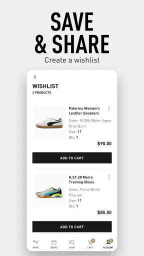 PUMA | Clothes & Shoes App screenshot