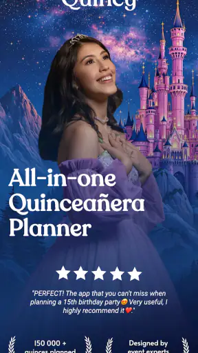 Quincy - Quinceanera Planner screenshot