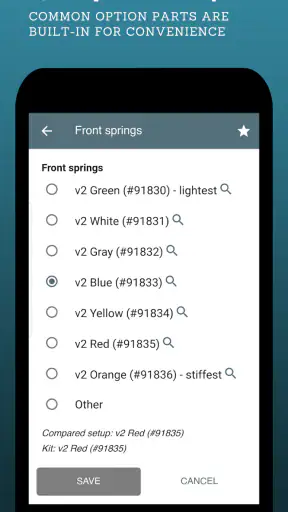 RC Setup App & Race Log screenshot