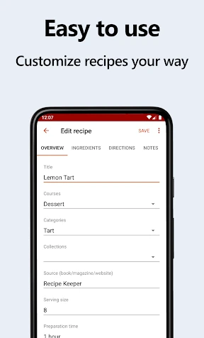 Recipe Keeper screenshot