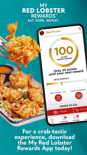 Red Lobster Dining Rewards App screenshot