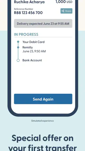 Remitly: Transfer money abroad screenshot
