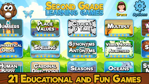 Second Grade Learning Games screenshot