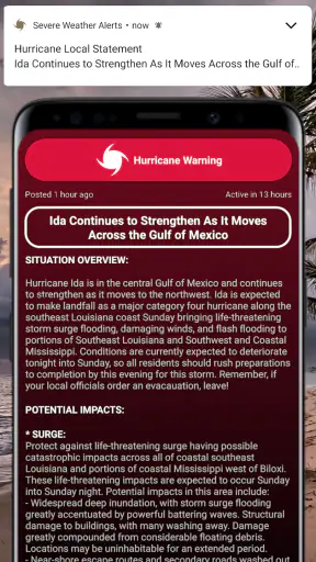 Severe Weather Alerts screenshot