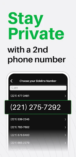 Sideline: 2nd Phone Line App screenshot