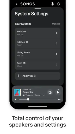 Sonos screenshot