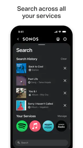 Sonos screenshot