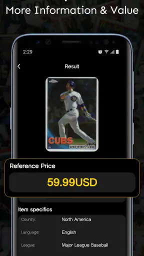 Sports Card Value Identifier screenshot