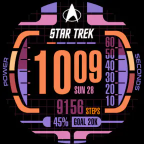 Star Trek LCARS SE Watch Face screenshot