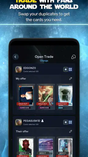 Star Wars Card Trader by Topps screenshot