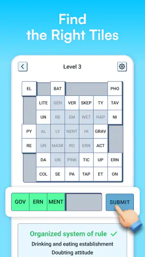 Syllatiles - Word Puzzle Game screenshot