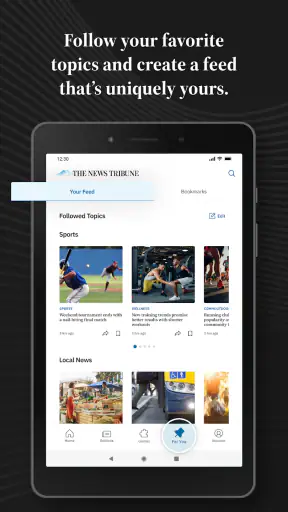 Tacoma News Tribune Newspaper screenshot