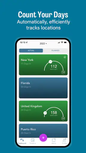 TaxBird - Residency Tracker screenshot