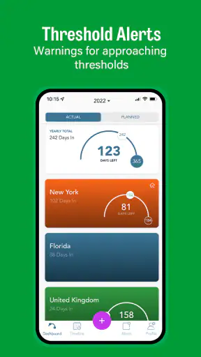 TaxBird - Residency Tracker screenshot