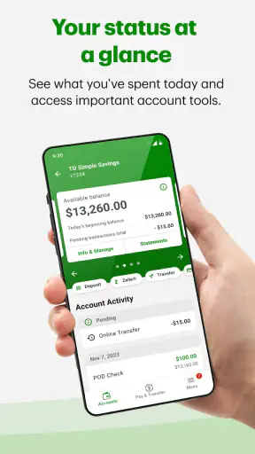 TD Bank (US) screenshot