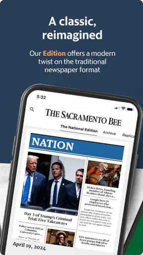 Sacramento Bee Newspaper screenshot