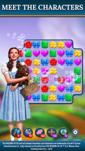 The Wizard of Oz Magic Match 3 screenshot