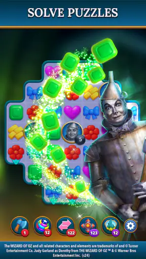 The Wizard of Oz Magic Match 3 screenshot