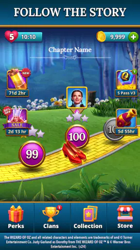The Wizard of Oz Magic Match 3 screenshot
