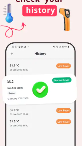 Thermometer: Body Temperature screenshot