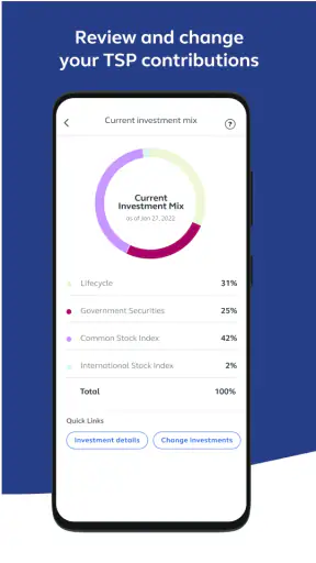 Thrift Savings Plan screenshot