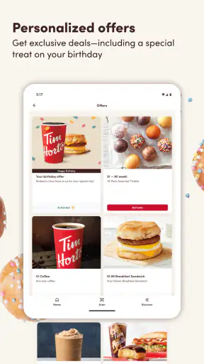 Tim Hortons screenshot