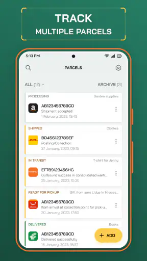 Track Me Fast Package Tracker screenshot