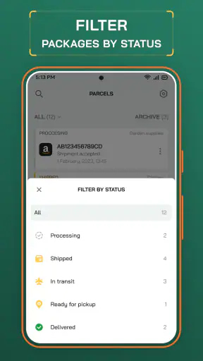 Track Me Fast Package Tracker screenshot