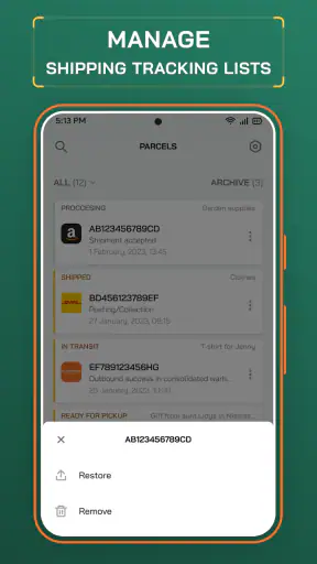 Track Me Fast Package Tracker screenshot