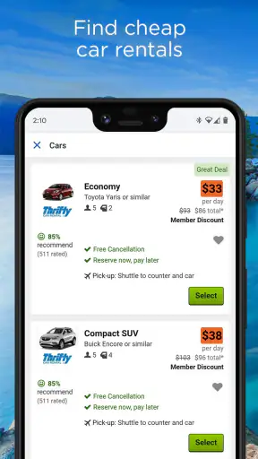 Travelocity Hotels & Flights screenshot