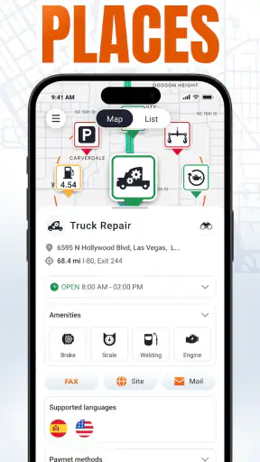 Trucker Guide: Truck GPS Maps screenshot