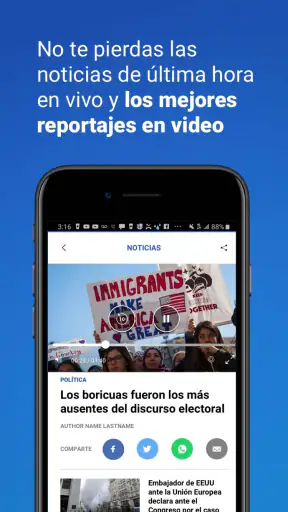 Univision Noticias screenshot