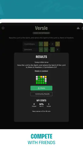 Versle | Daily Bible Game screenshot