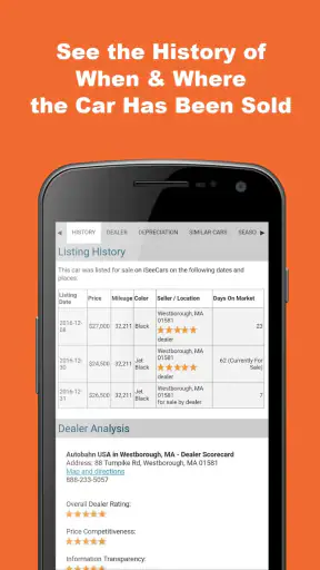 VIN Report for Used Cars screenshot