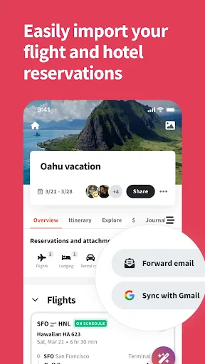 Wanderlog - Trip Planner App screenshot