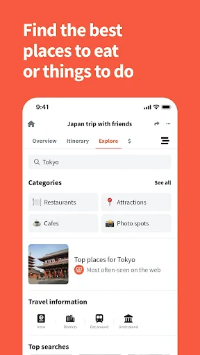 Wanderlog - Trip Planner App screenshot