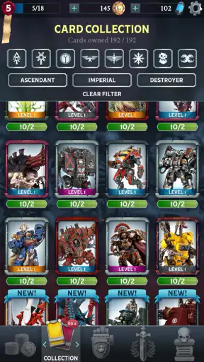 Warhammer Combat Cards - 40K screenshot