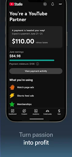 YouTube Studio screenshot