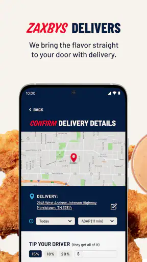 Zaxbys screenshot