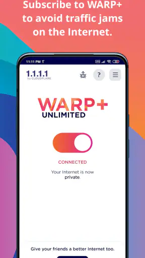 1.1.1.1 + WARP: Safer Internet screenshot
