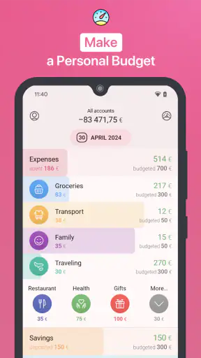 1Money: gastos, presupuesto screenshot