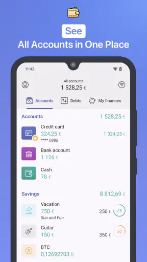 1Money: gastos, presupuesto screenshot